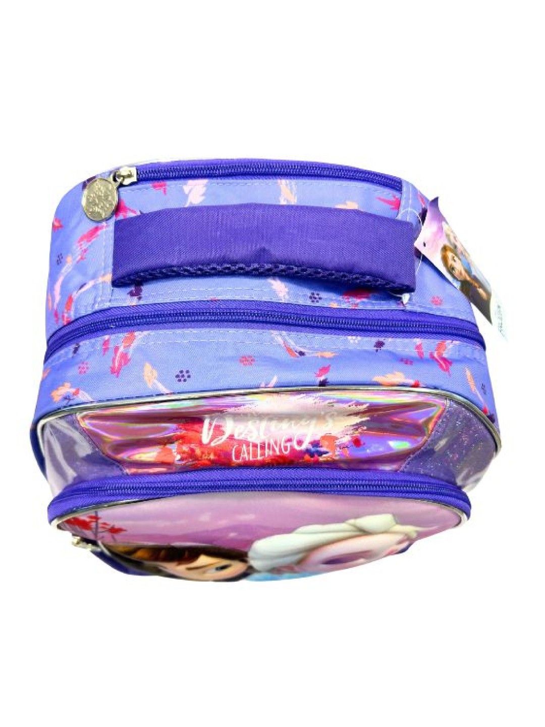 Disney Frozen Girls' 16inch School Backpack with Hoodie (Purple- Image 3)