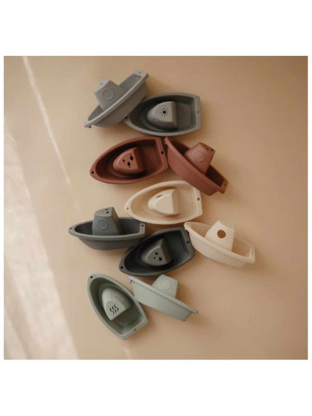 Mushie Bath Boats Toy (One Color Set- Image 3)