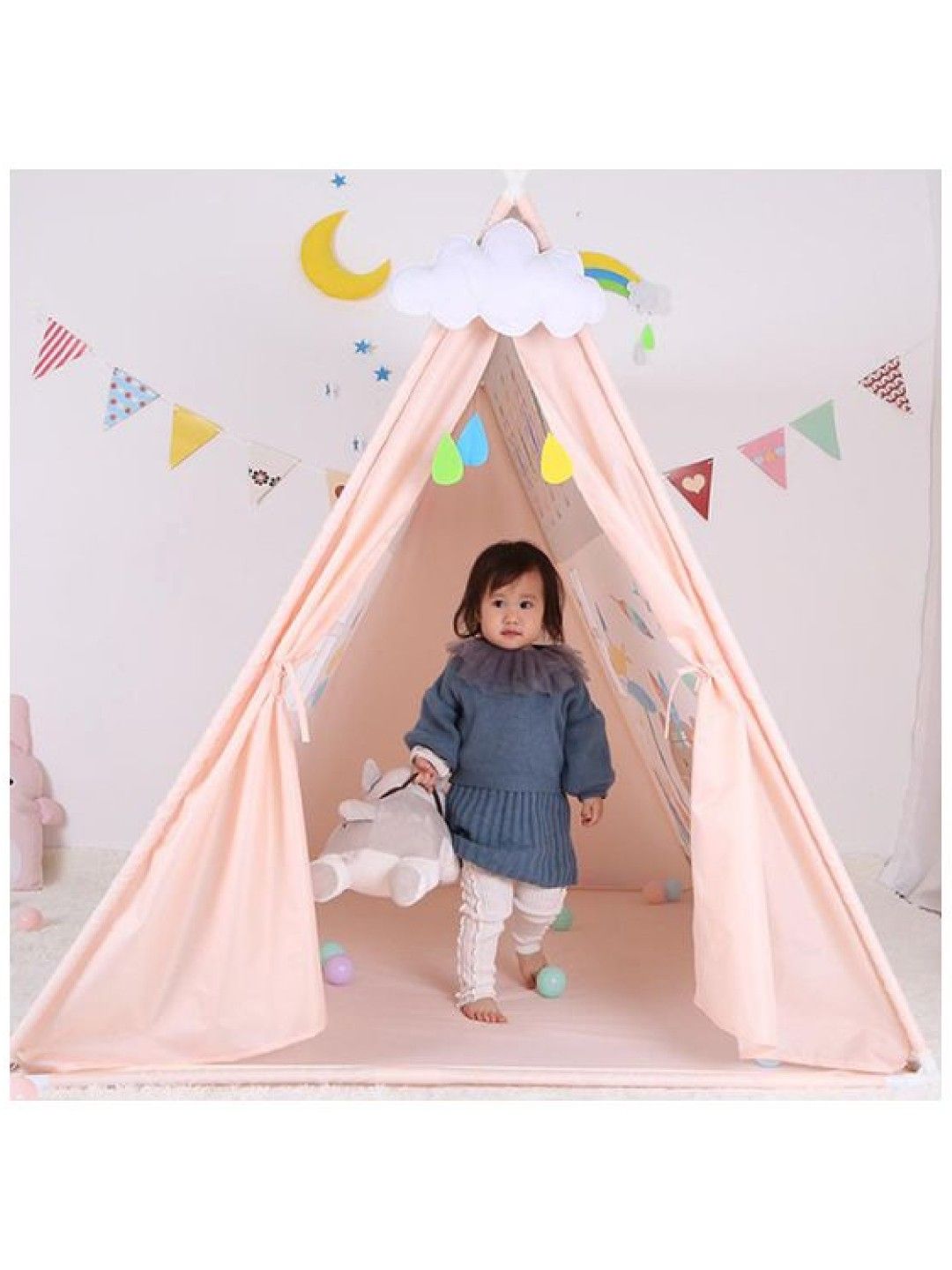 Little Fat Hugs Bear Boho Tent (No Color- Image 3)