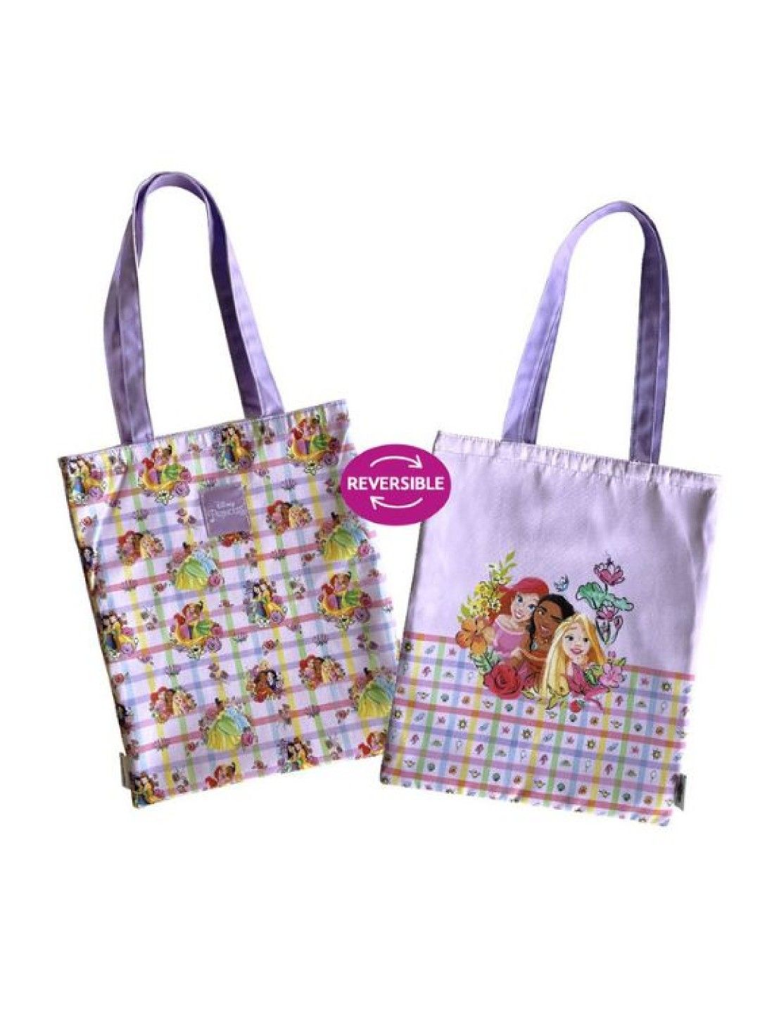 Zippies Lab Disney Princess Floral Plaid Reverso Tote (No Color- Image 3)