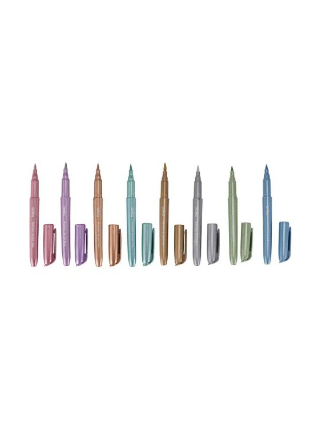 Anko 8 Pack Metallic Brush Pens (Assorted- Image 3)