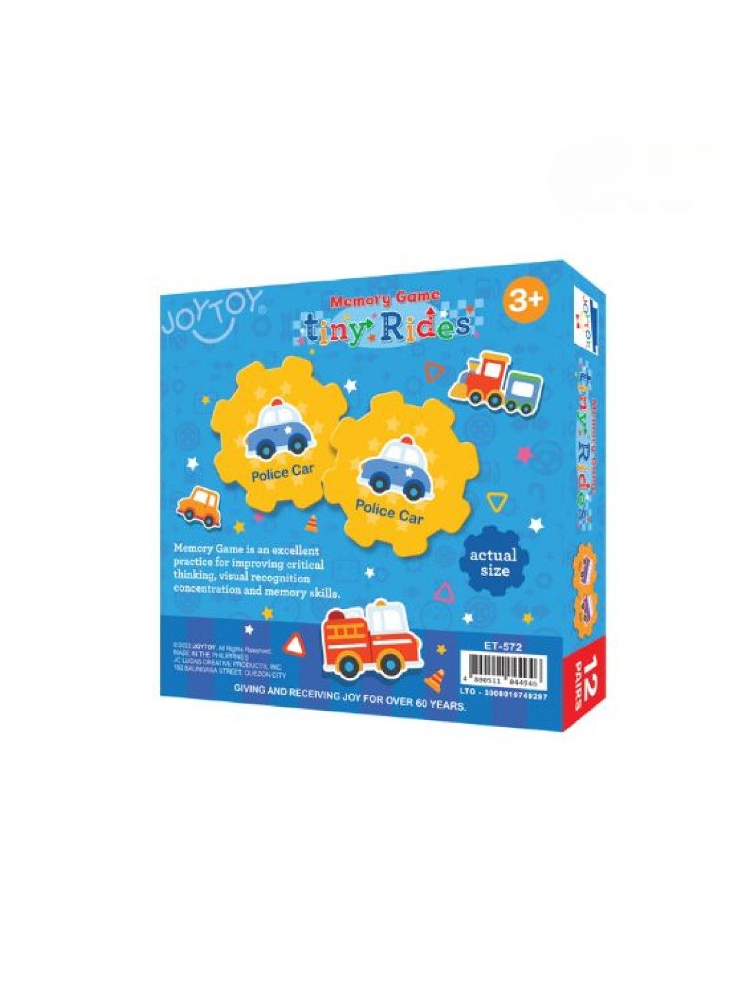 Joytoy Tiny Rides Memory Game (No Color- Image 3)