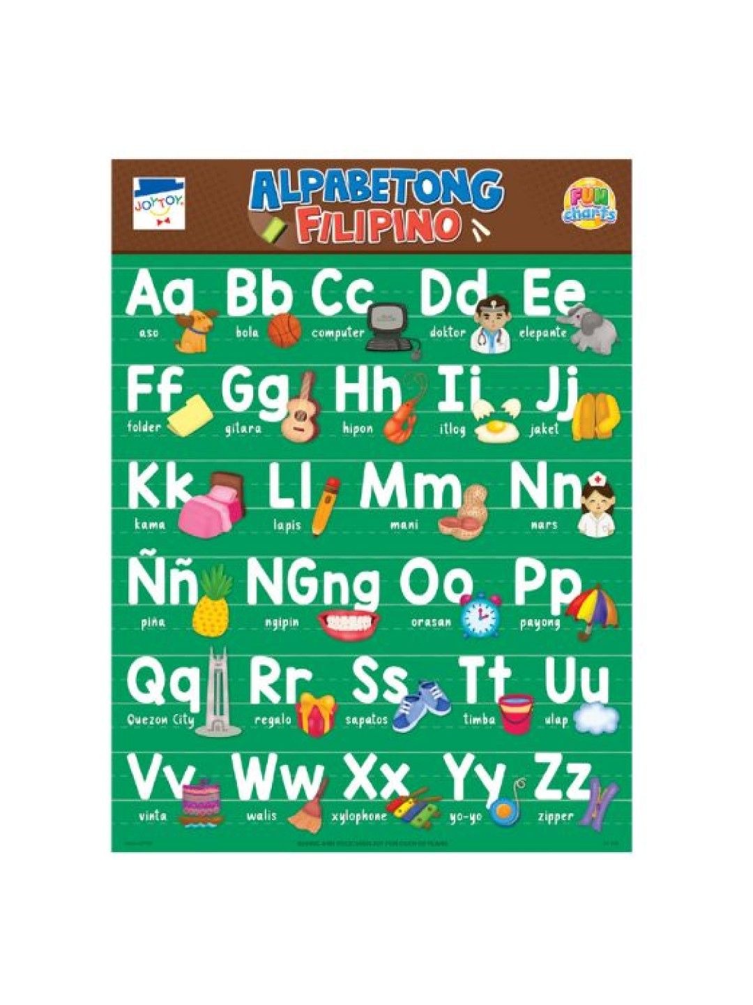 Joytoy Alpabetong Filipino & Abakada Fun Charts (No Color- Image 3)