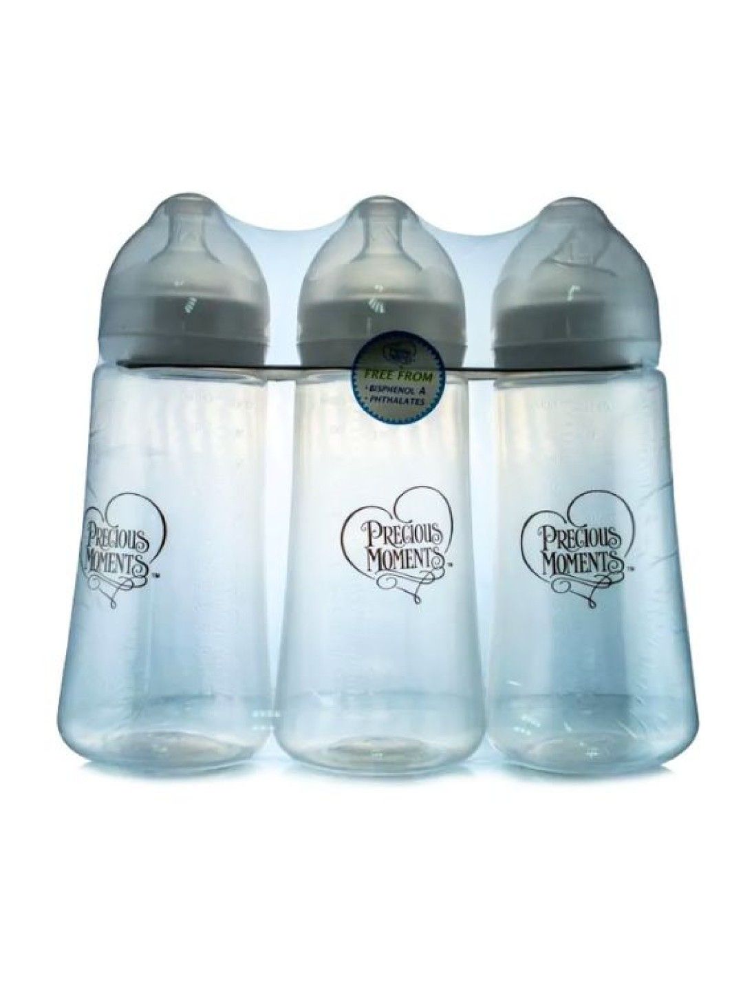 Precious Moments Wide Neck Clear White Feeding Bottle Set of 3 (14oz) (No Color- Image 3)