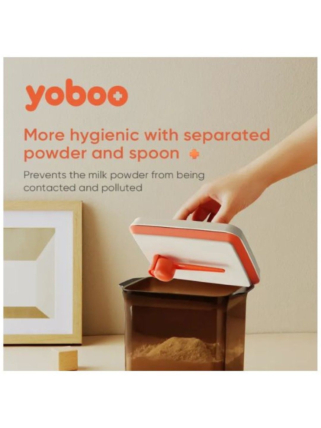 Yoboo Milk Powder Container With Scraper (No Color- Image 4)