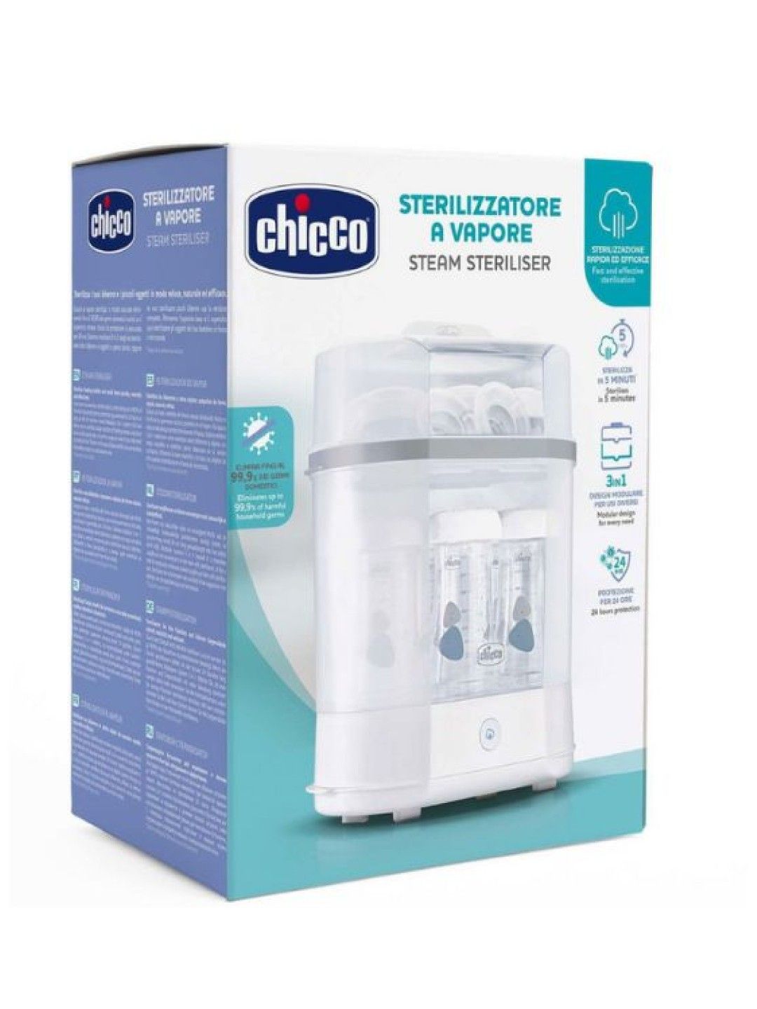 Chicco New Steam Sterilizer 3 in 1 (No Color- Image 3)