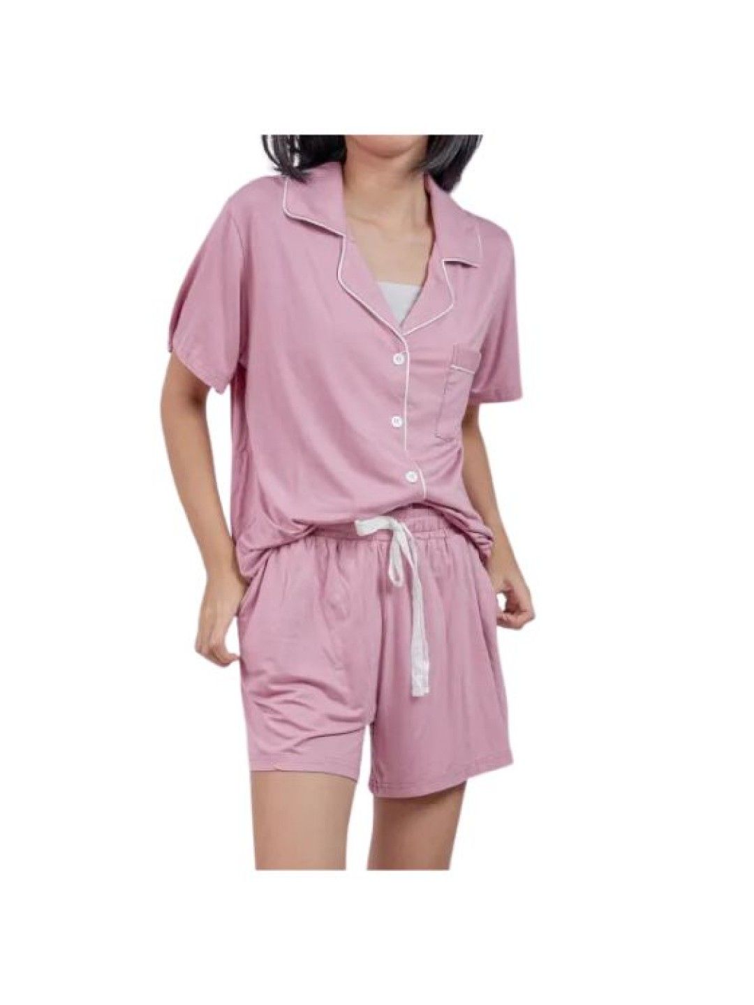 Kalma Bamboo Sleepwear Pajama Set for Women | Irene Collection (Old Rose- Image 3)