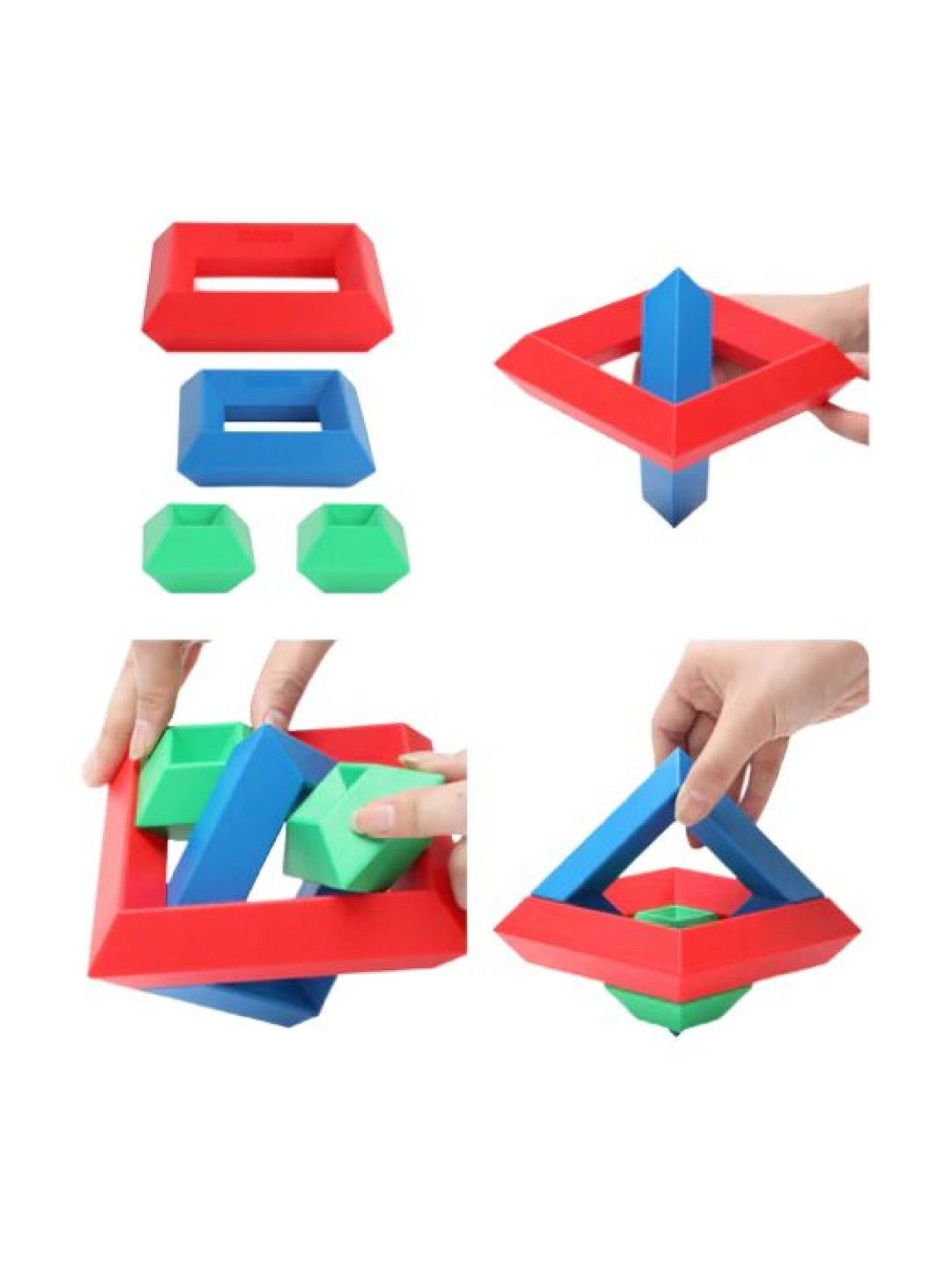 Kebo Pyramid Building Blocks (90pcs) (No Color- Image 3)