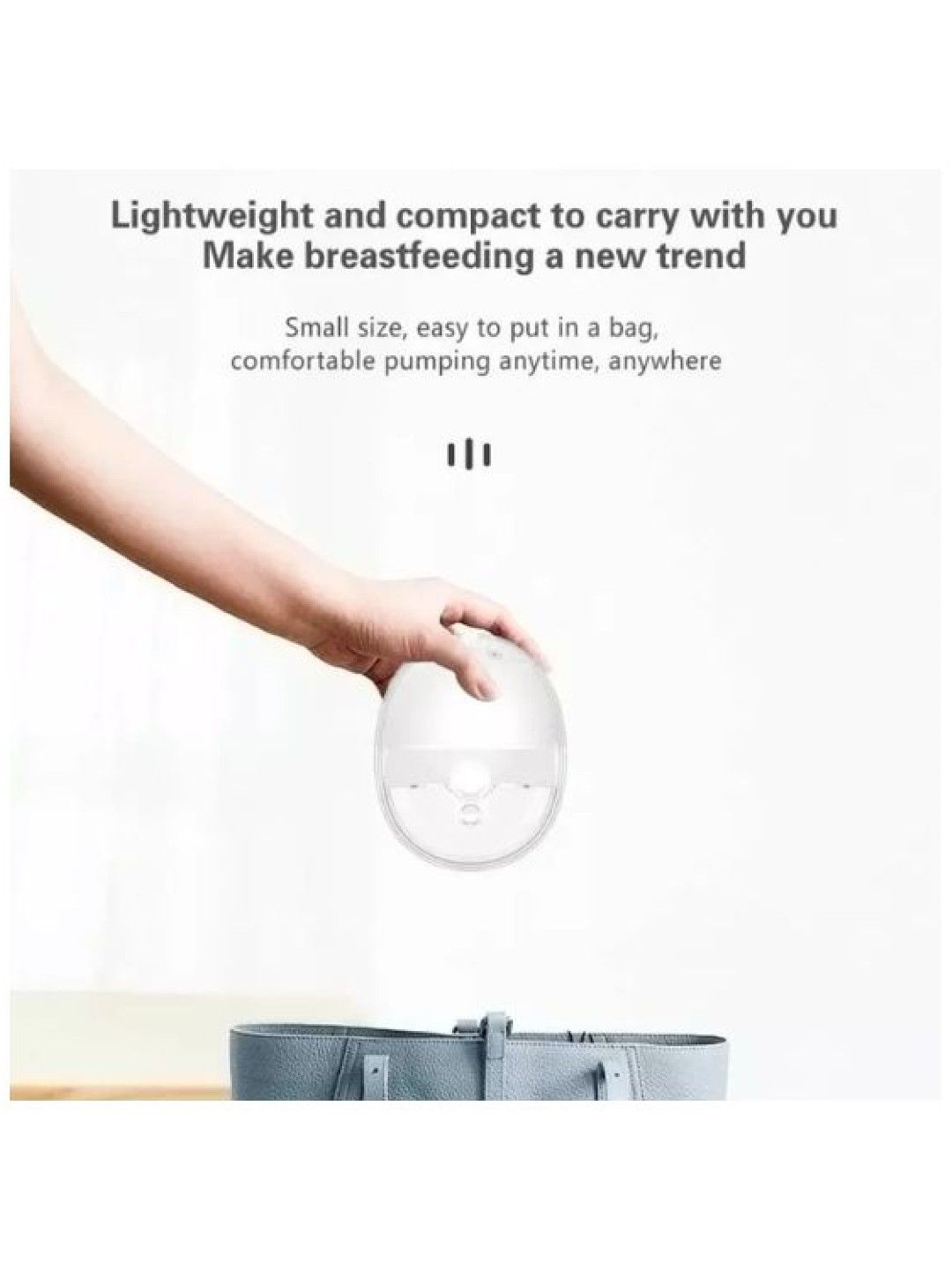 Flow V3 Wearable Breast Pump (White- Image 3)