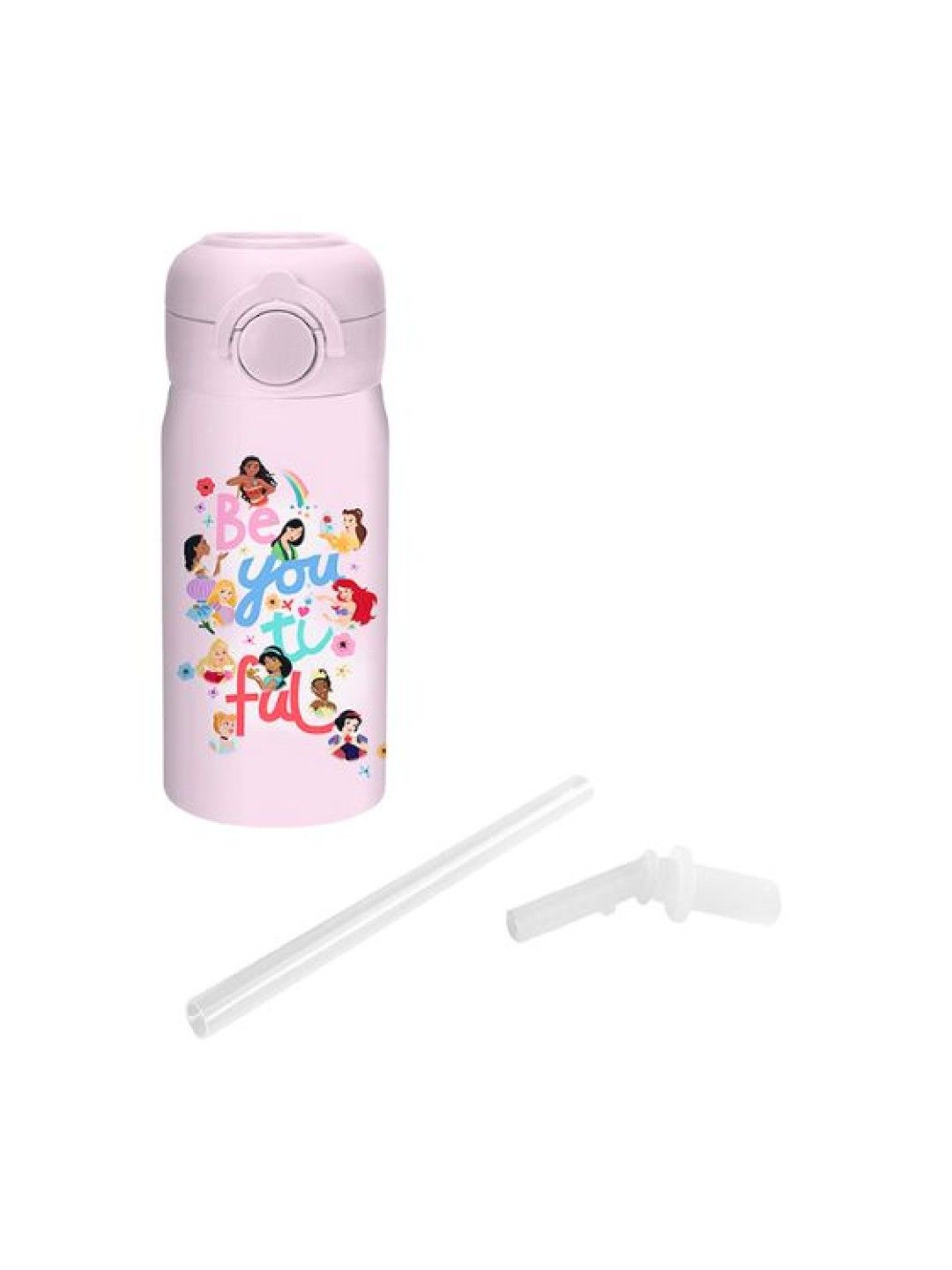 Zippies Lab Totsafe Disney Kids Double Wall Stainless Steel Insulated Sippy Bottle (350ml) (Princess More Than A Rainbow- Image 3)