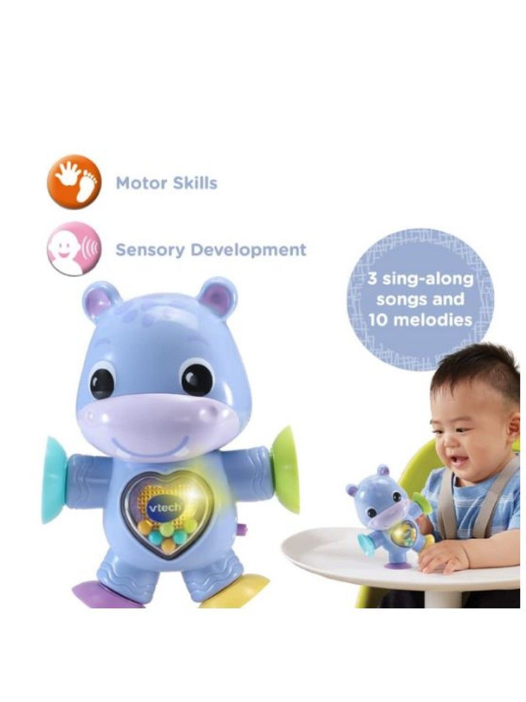 VTech VTech Baby Stick & Twist Hippo (Multicolor- Image 3)