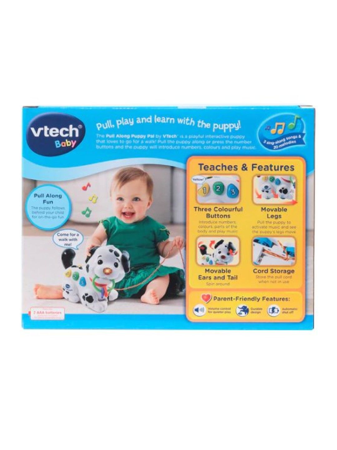 VTech Pull Along Puppy Pal (Multicolor- Image 3)