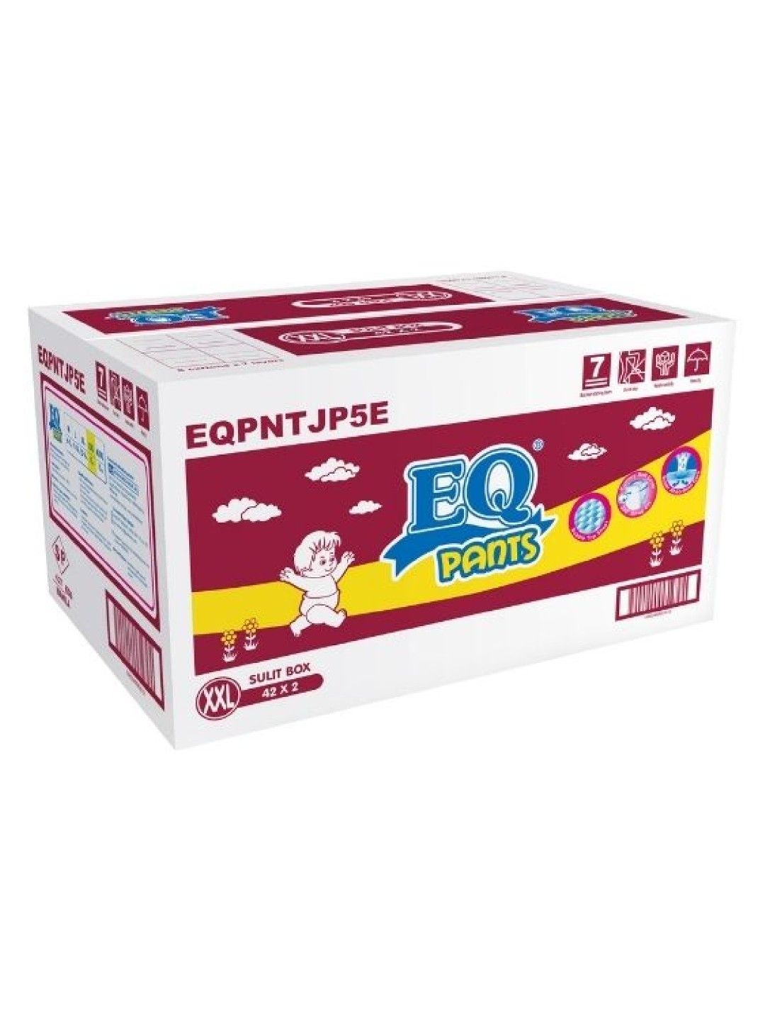 EQ Diapers and Wipes EQ Pants Sulit Box XXL 42 x 2 (84s) (No Color- Image 3)