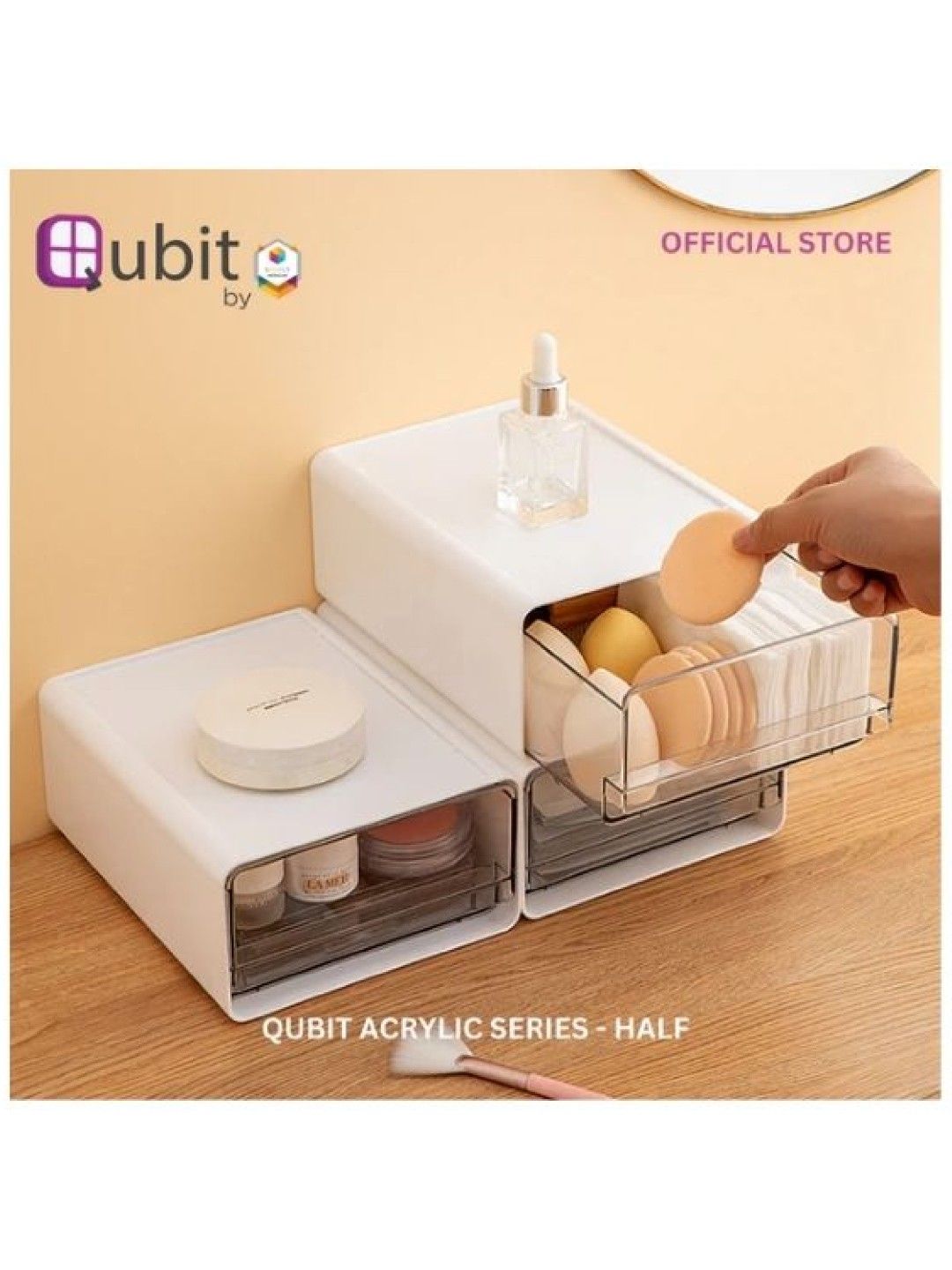 Qubit Level Acrylic Series (Half Drawer) (No Color- Image 4)