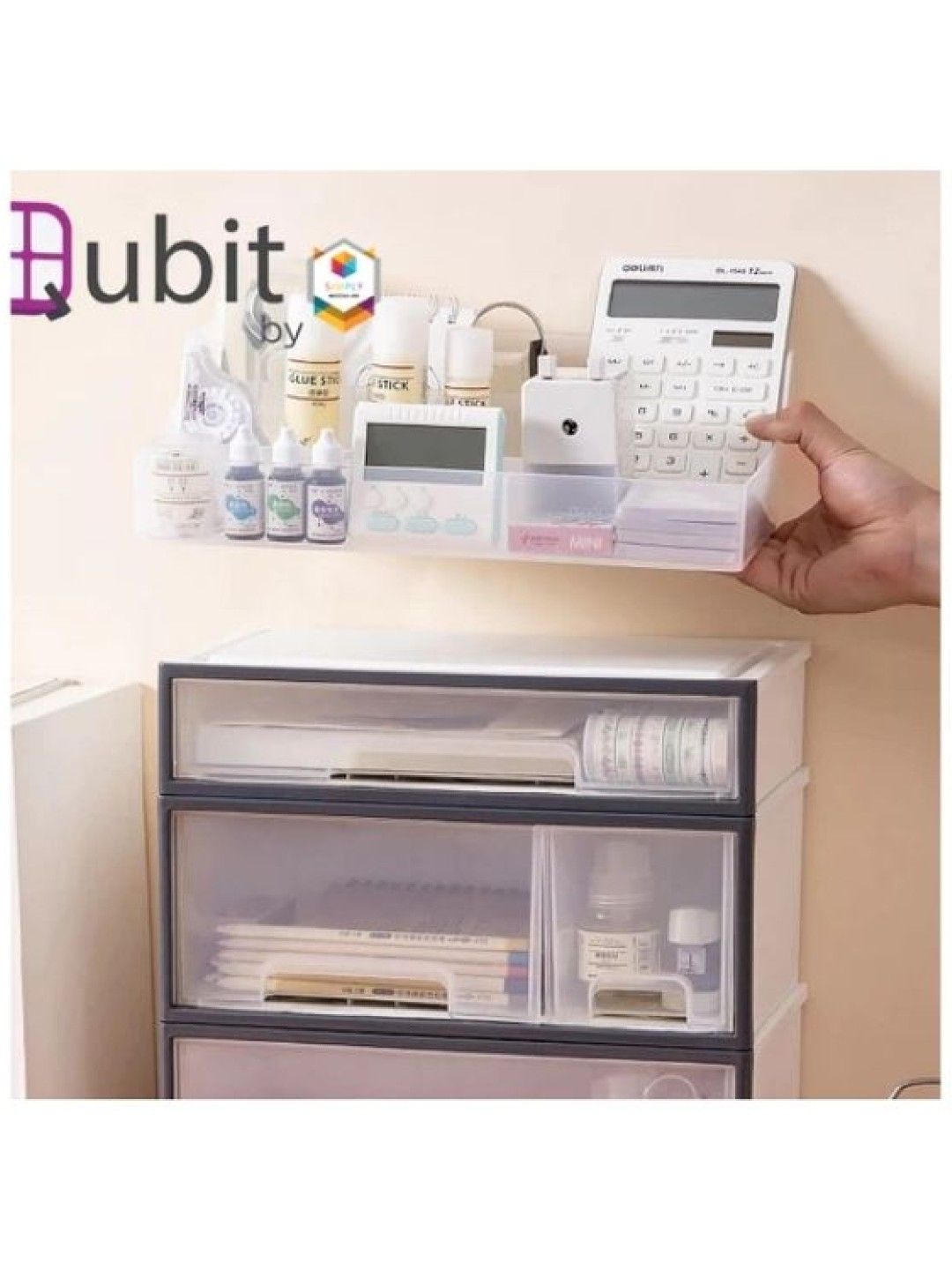 Qubit Level Trio Storage Drawer Organizer (Multicolor- Image 3)