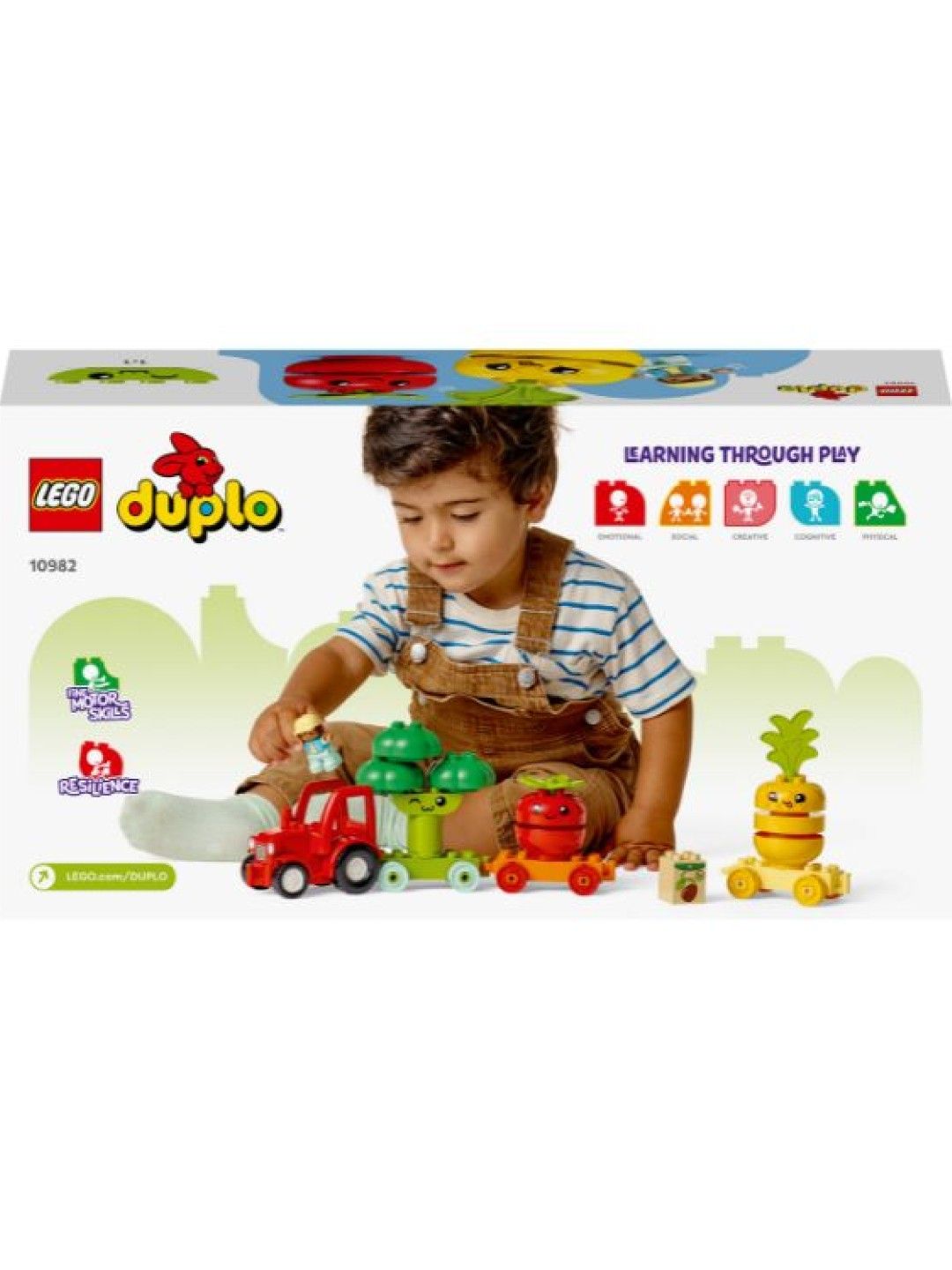 Lego DUPLO 10982 Fruit and Vegetable Tractor Building Blocks (19pcs) (No Color- Image 3)