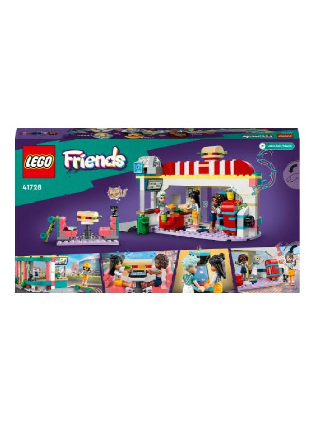 Lego Friends 41728 Heartlake Downtown Diner Building Blocks (346pcs) (No Color- Image 3)