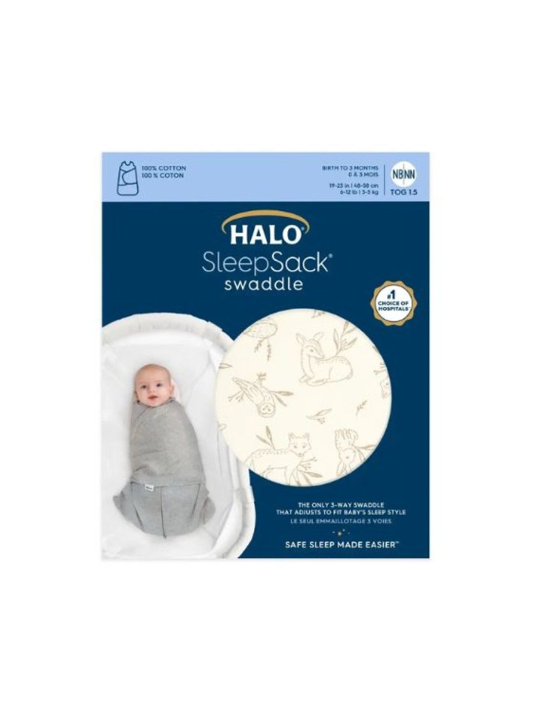 Halo SleepSack Swaddle (Lullaby Forest- Image 3)