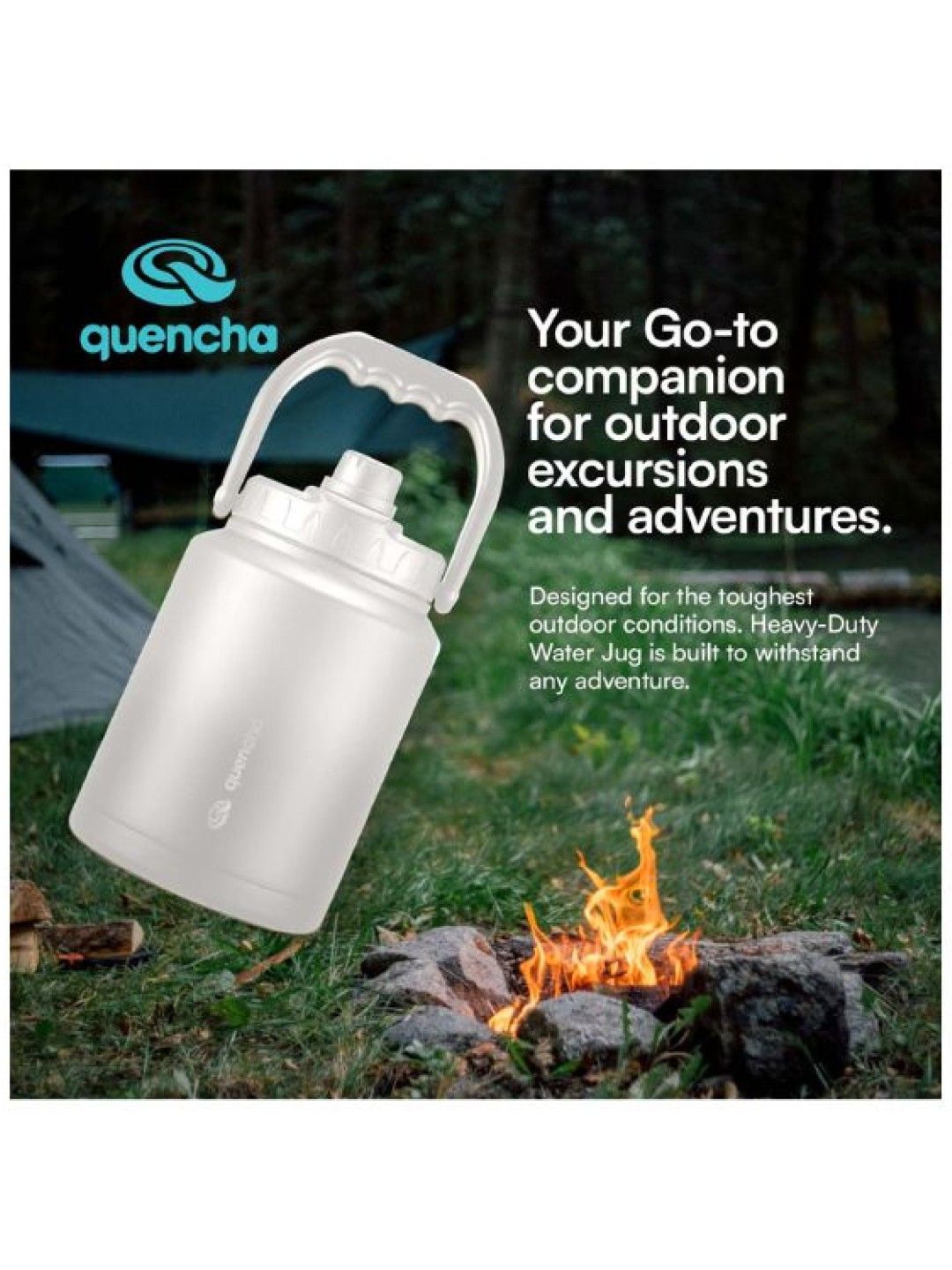 Sunbeams Lifestyle QUENCHA Premium Insulated Water Jug (2100ml) (Snow- Image 2)