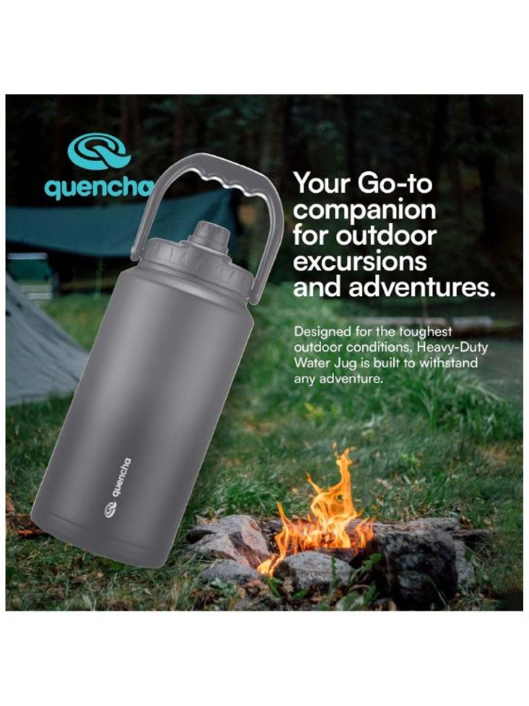 Sunbeams Lifestyle QUENCHA Premium Insulated Water Jug (3800ml ) (Stone- Image 2)