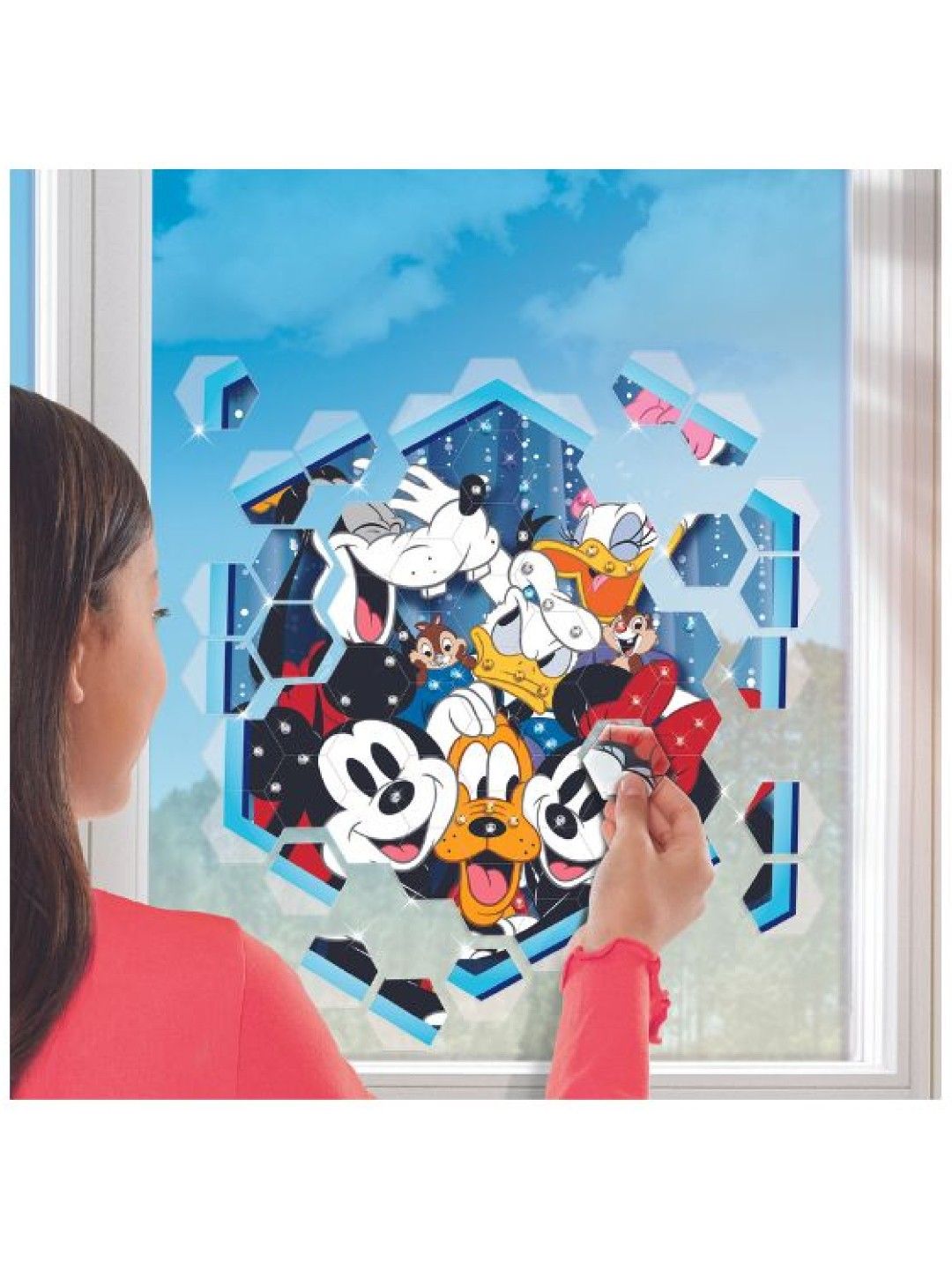 Make It Real Disney Princess Window Art Classic Friends (No Color- Image 3)