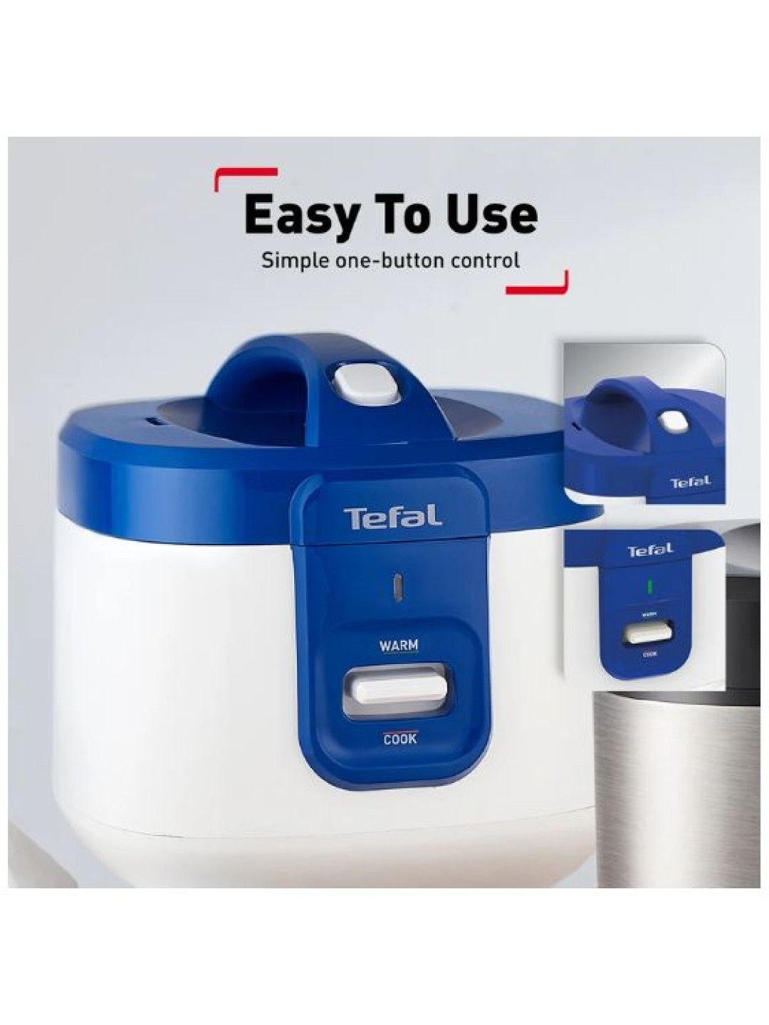 Tefal Everforce Rice Cooker (8 Cups/1.5 L) (No Color- Image 3)