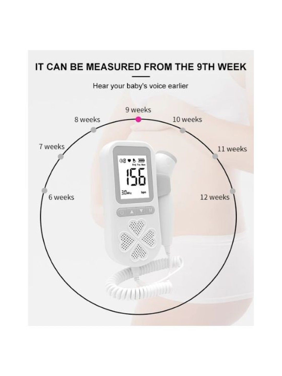 Mimico Portable Fetal Doppler (No Color- Image 2)