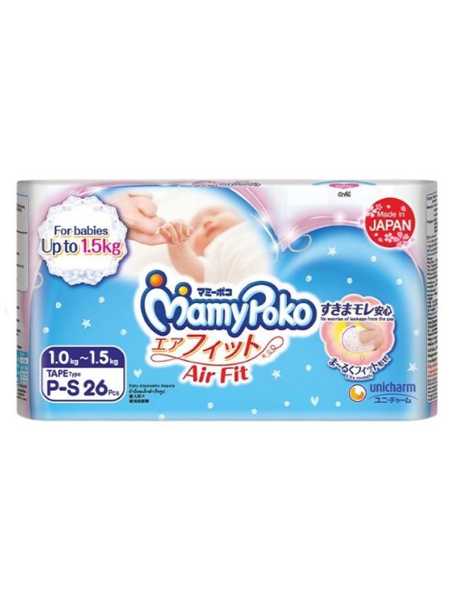 MamyPoko Airfit (Preemie) Tape Diaper P-S (26s) | edamama