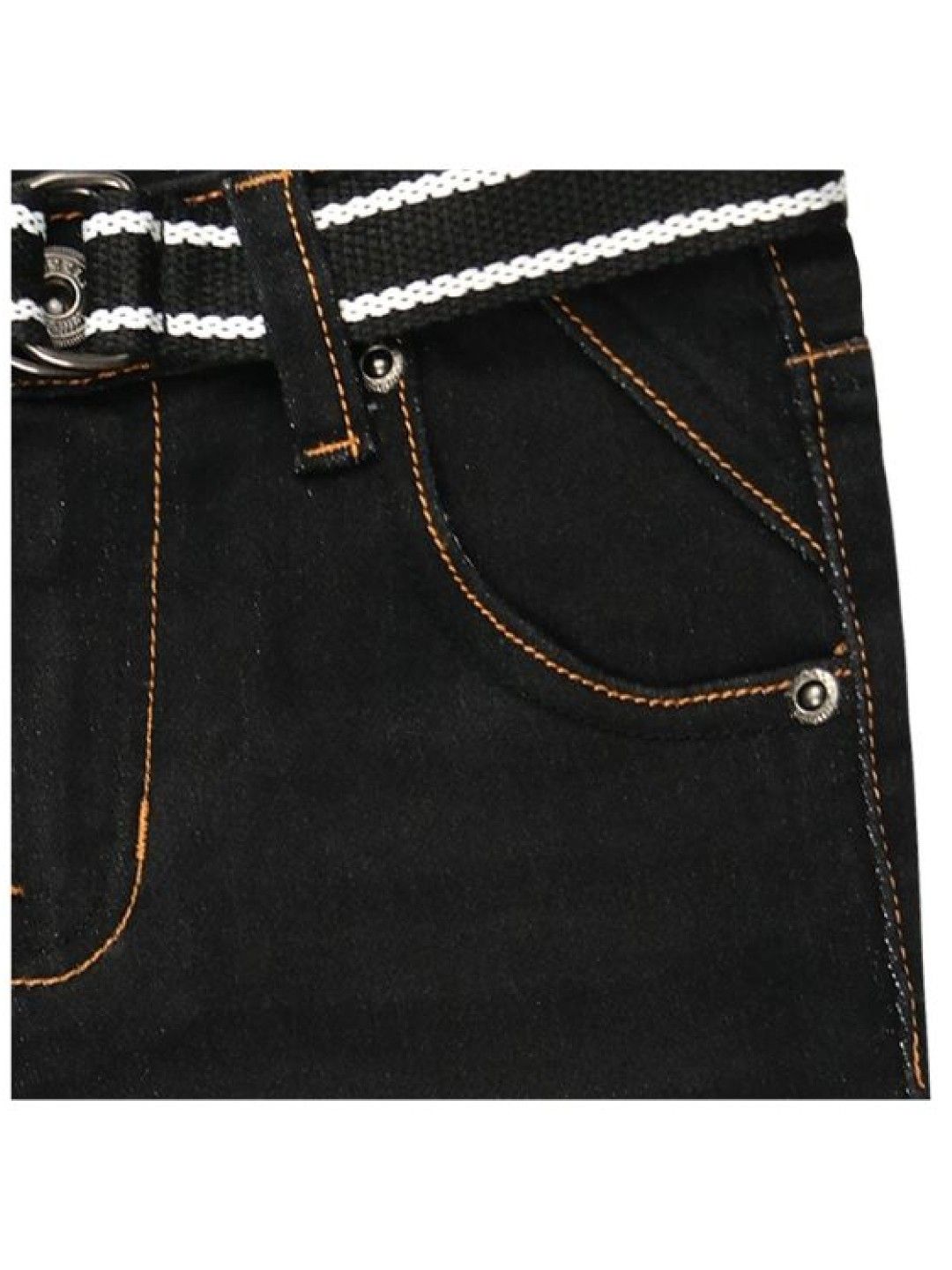 Grizzly Boys Basic Denim Black Pants (Black- Image 3)