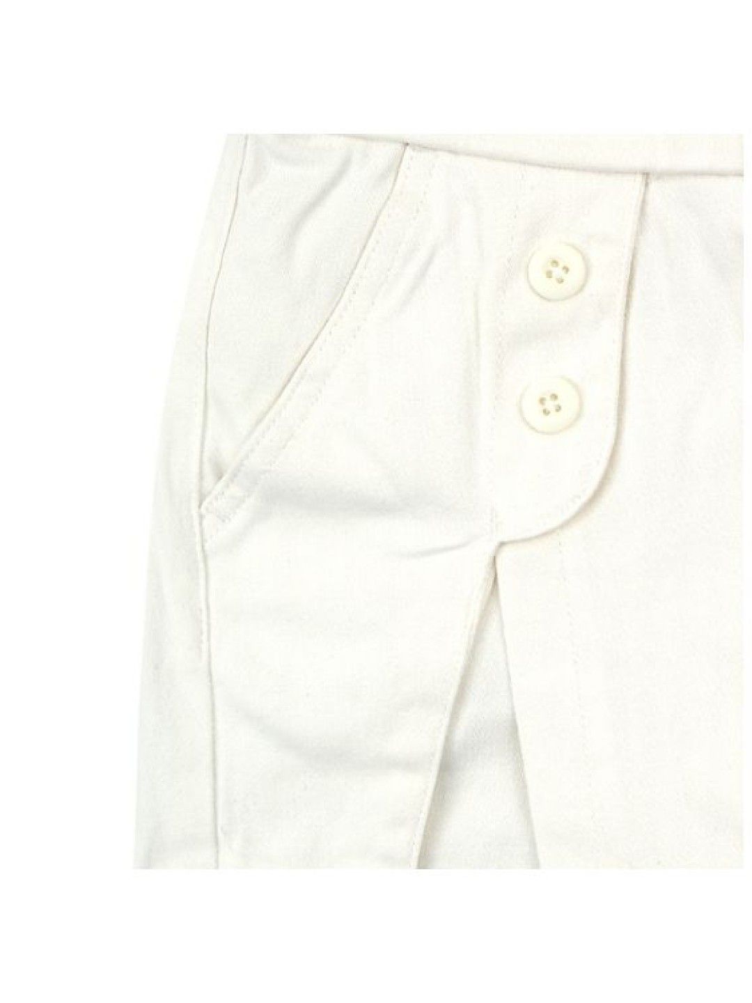 Grizzly Girls Twill Skorts with Front Pocket (White- Image 3)