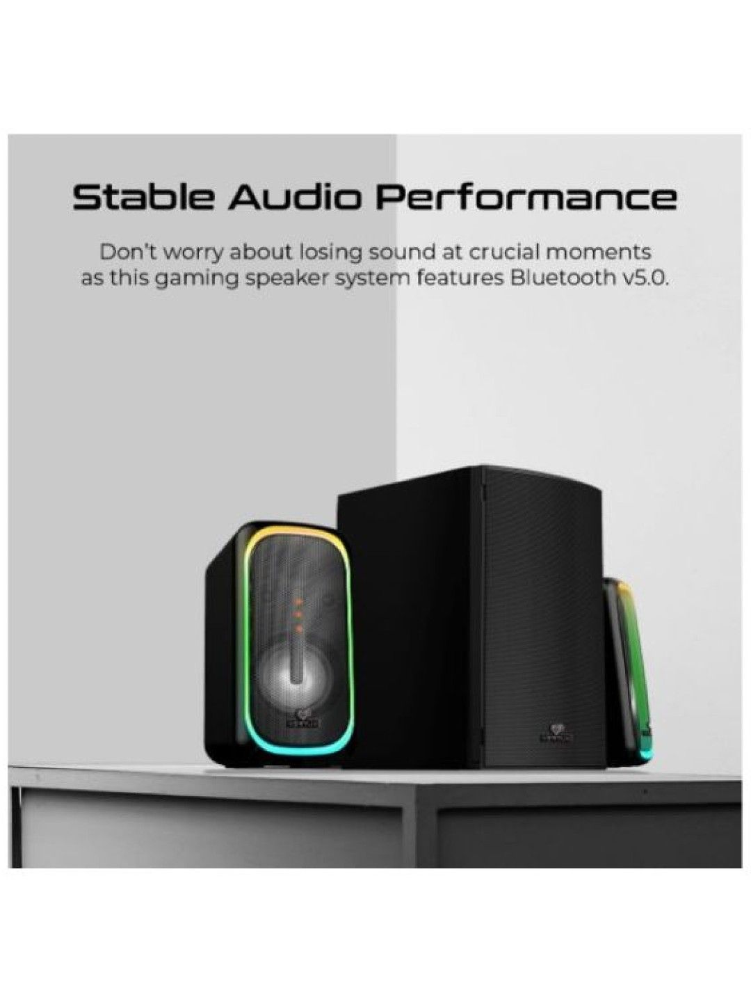 Vertux SONICTHUNDER 50W Surround Sound Gaming Speaker (Black- Image 3)