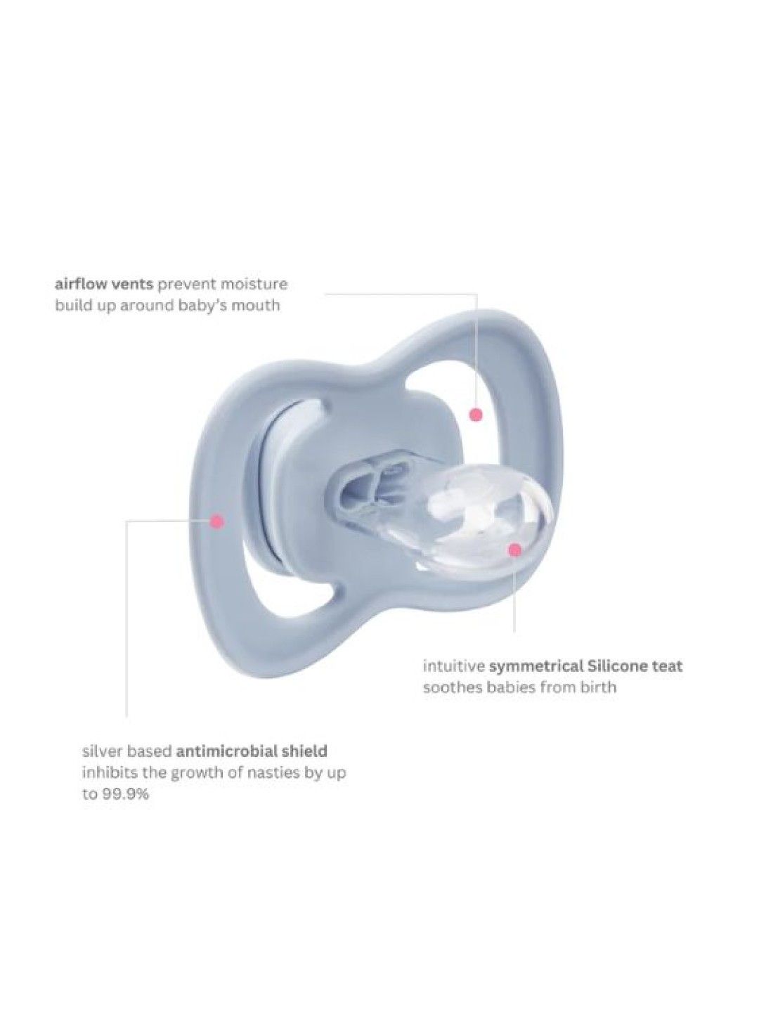 b.box Silicone Pacifier (Ocean / Sky- Image 3)