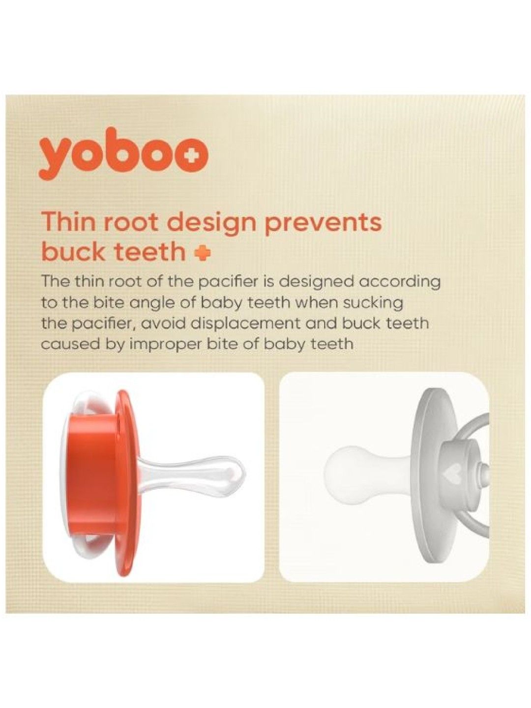 Yoboo Soft Medium Pacifier 2-Pack (No Color- Image 3)