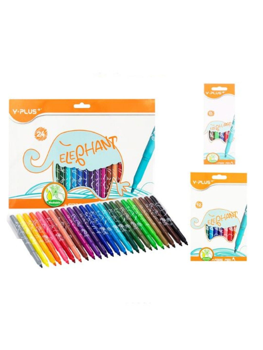 Y-PLUS+ Elephant Fibre Pen (12 Colors) (No Color- Image 3)