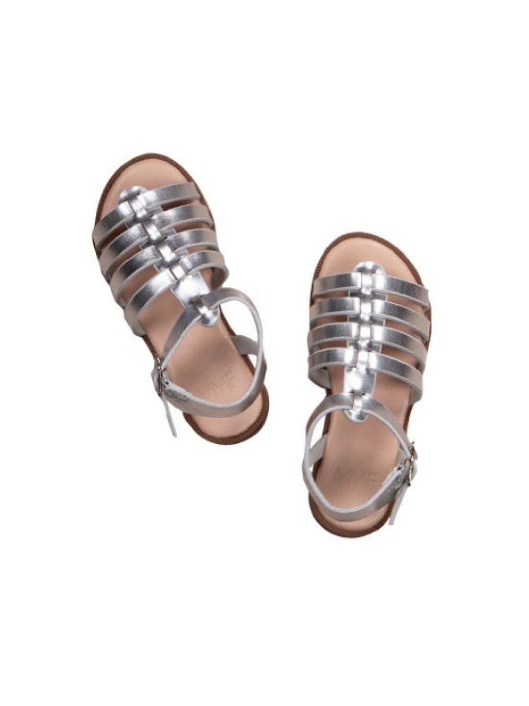 Meet My Feet Floella Flat Sandals (Silver- Image 3)
