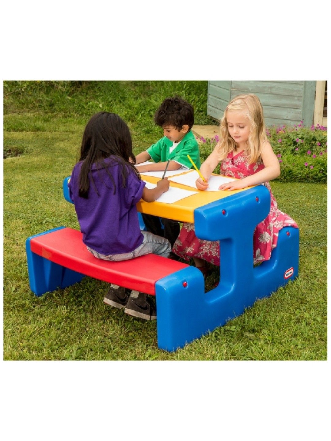 Little Tikes Large Picnic Table - Primary (No Color- Image 3)