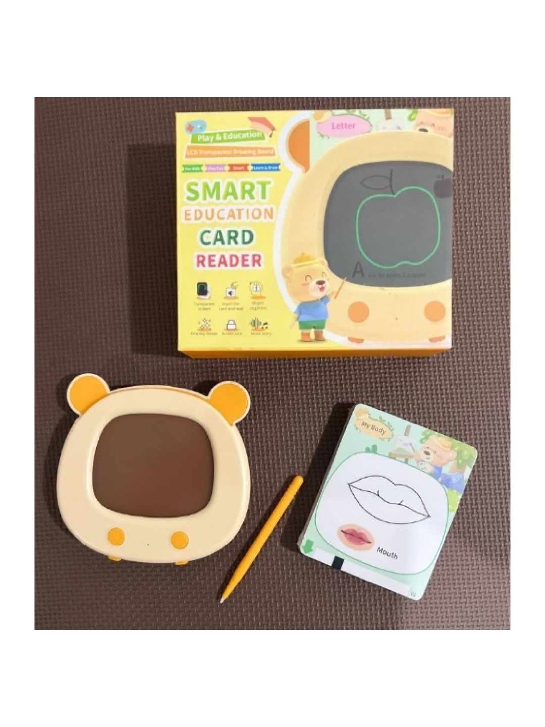 QT Hub LCD Drawing Board with Talking Flash Card (No Color- Image 3)