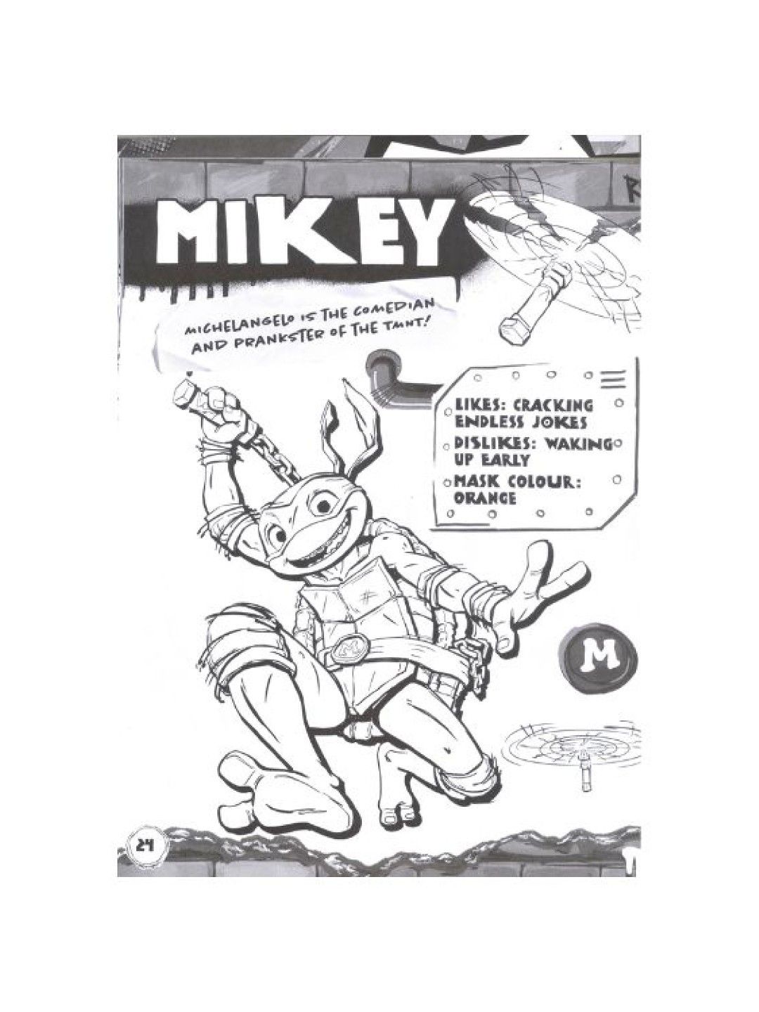 Learning is Fun Nickelodeon TMNT Mutant Mayhem - Sticker Book (No Color- Image 3)