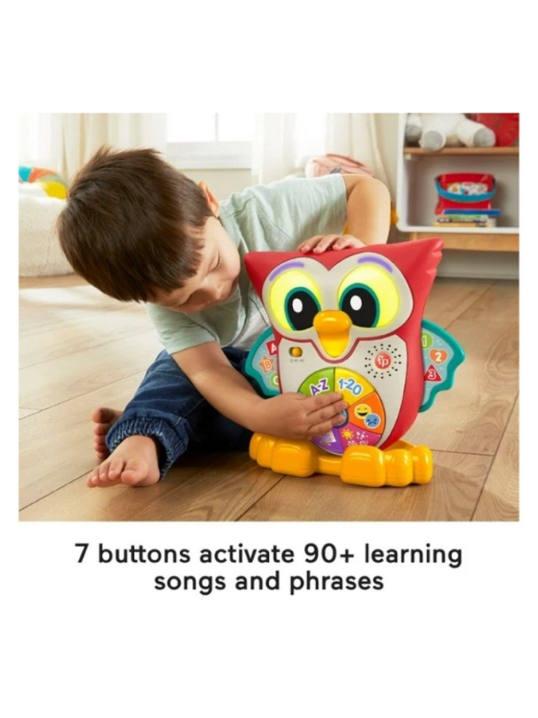 Fisher Price Linkimals Light-Up & Learn Owl Interactive Musical Learning Toy (No Color- Image 3)