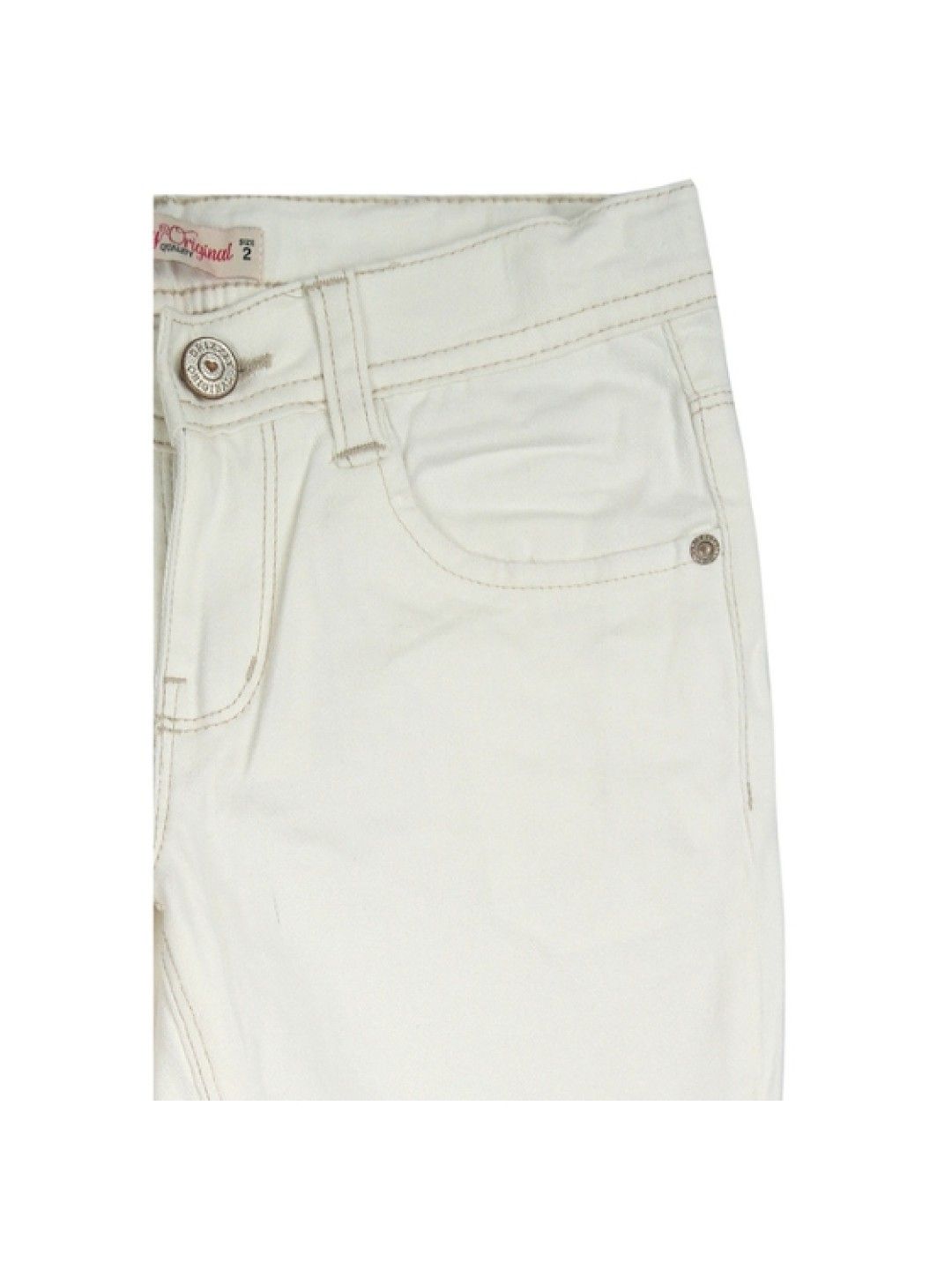 Grizzly Girls Basic Skinny Pants White (White- Image 3)