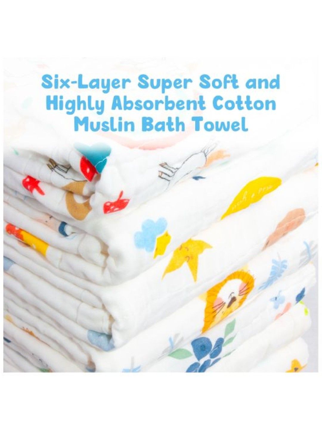 Kozy Blankie 100% Cotton Premium Multi-Purpose Muslin Cloth - Snuggle Bunny (No Color- Image 3)