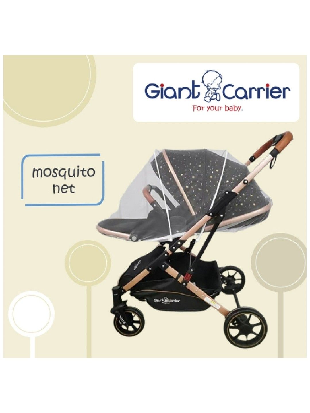 Giant Carrier Stroller Erin - Black/Gold (No Color- Image 3)