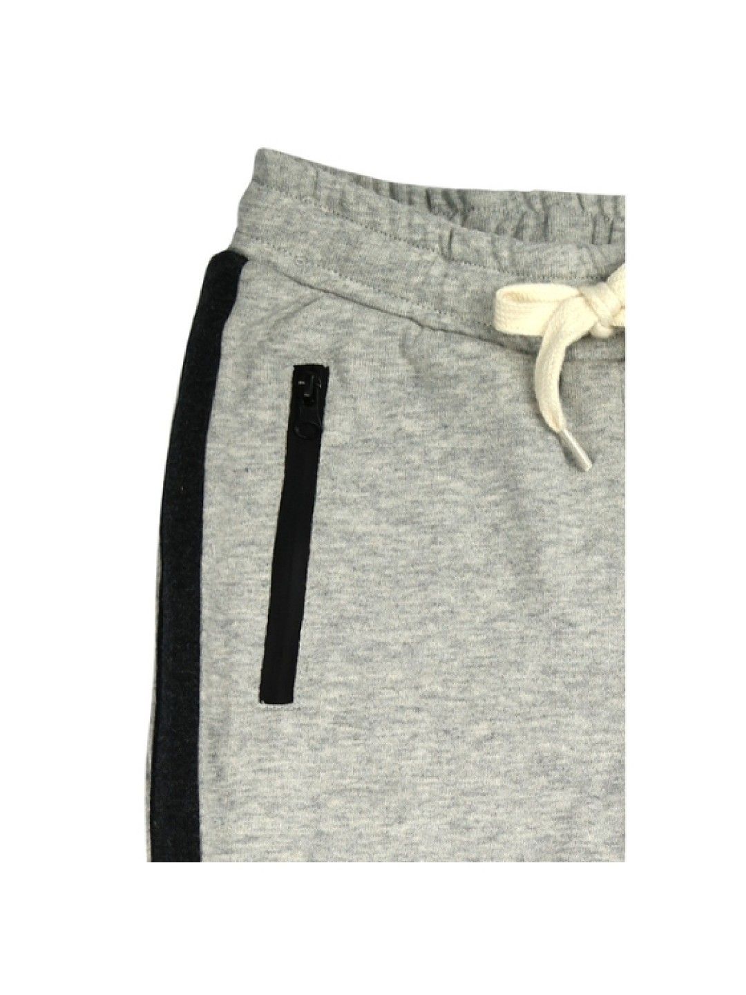 Grizzly Boys Terry Jogger Pants with Cord (Gray- Image 3)