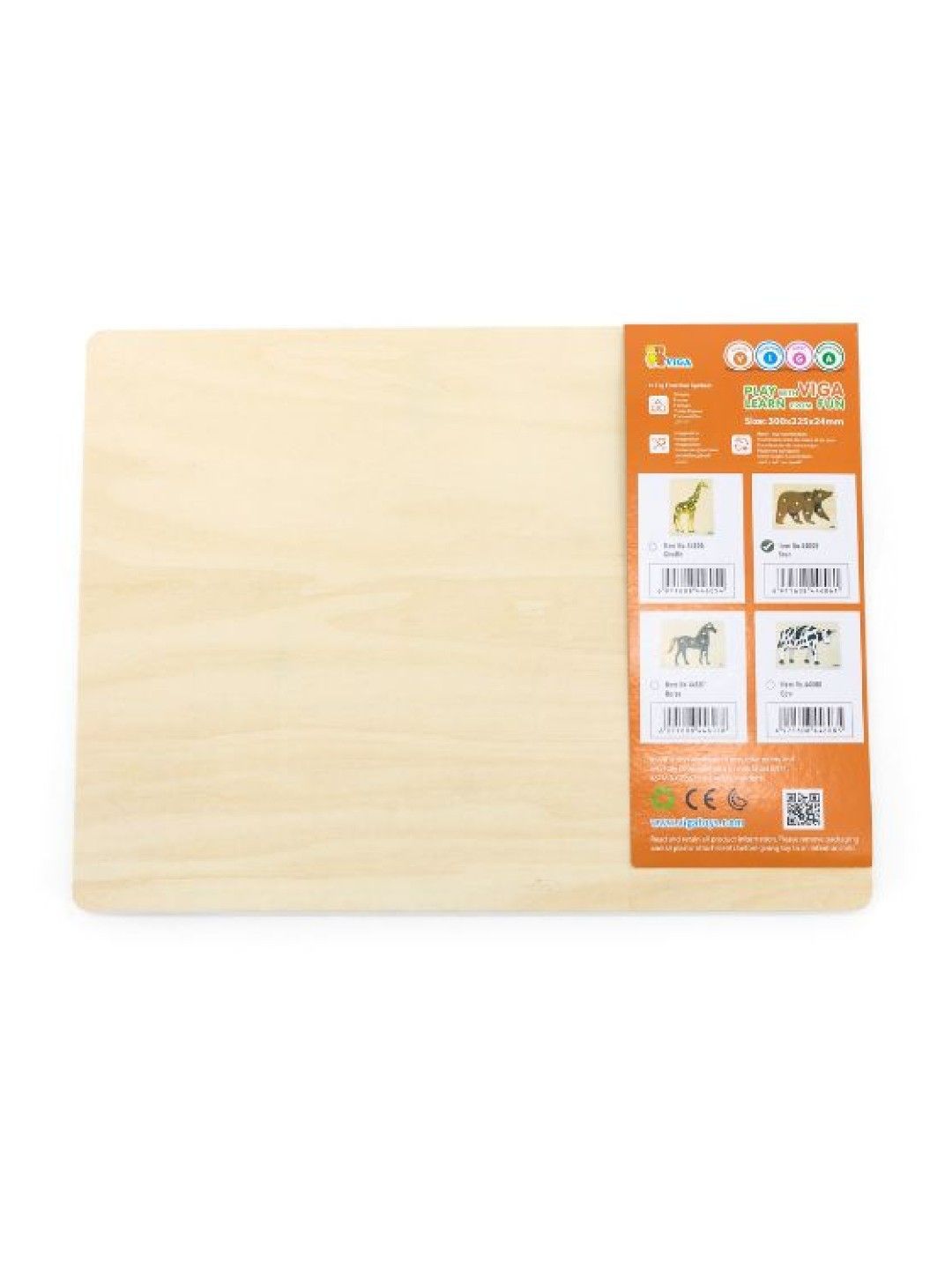 Viga Montessori Puzzle Bear (No Color- Image 3)