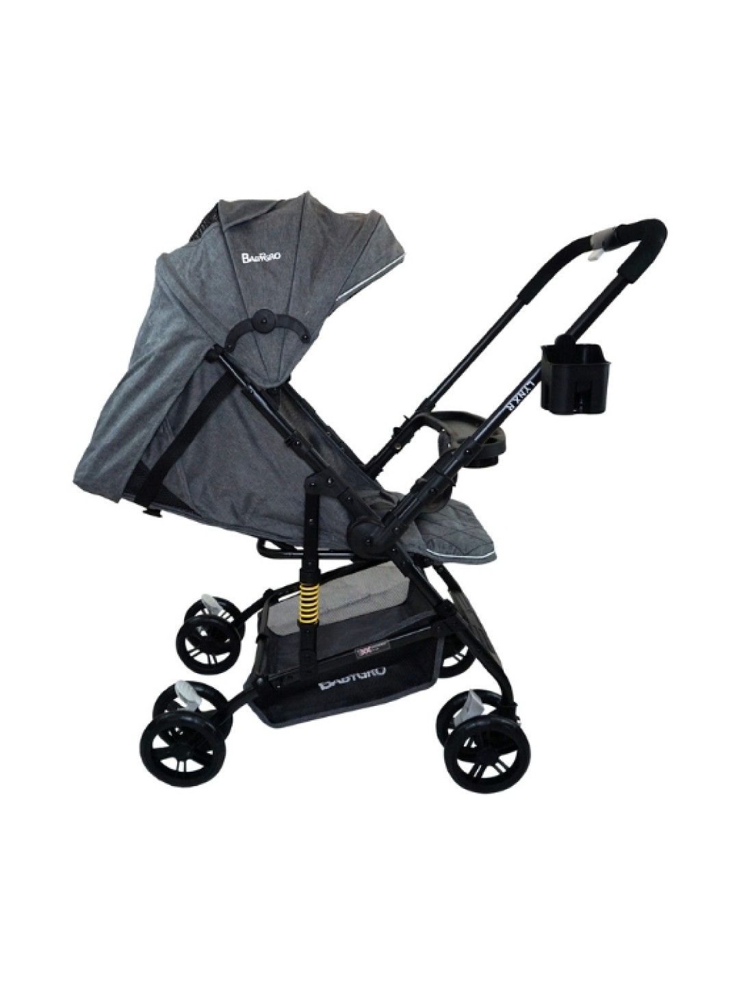 Babygro Compact Reversible Handle Stroller (Lynx-R) - Grey (Grey- Image 3)