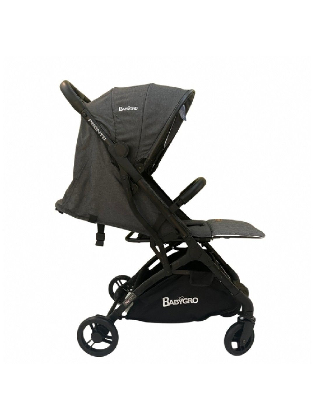 Babygro Cabin Sized Stroller (Pronto) - Grey (Grey- Image 3)