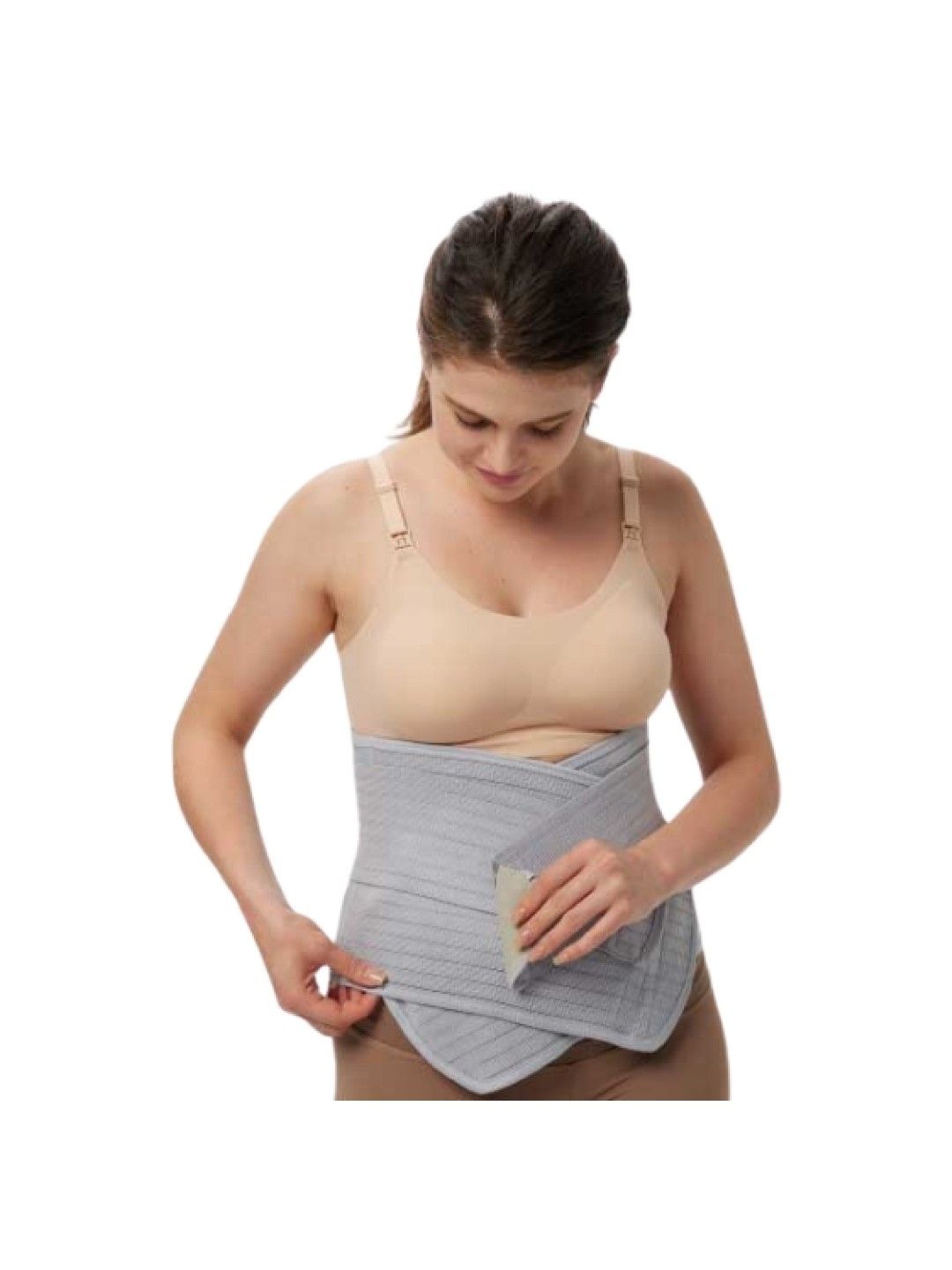 MOOIMOM Bamboo Postpartum Belly Band (Gray- Image 3)