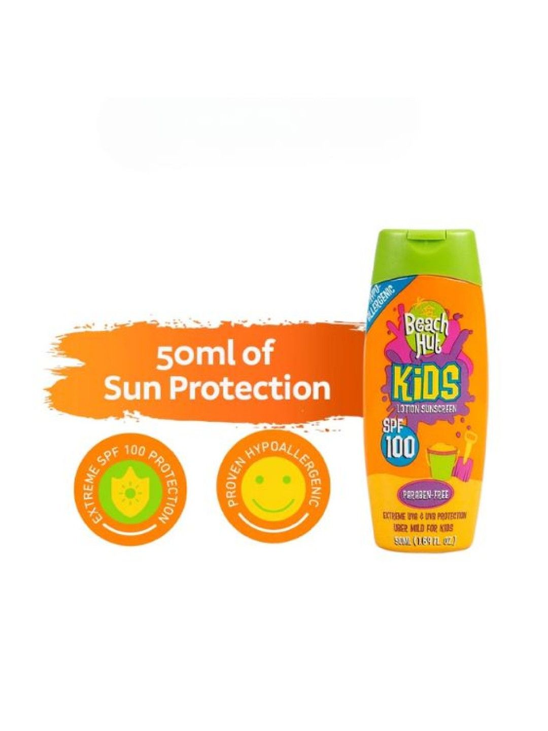 Beach Hut Kids SPF 100 Lotion Sunscreen (50ml) (No Color- Image 3)