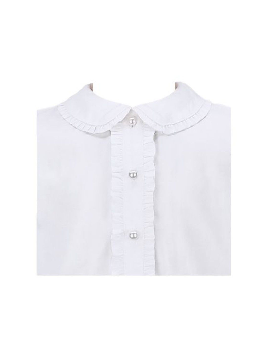 Periwinkle Carol Pearl Button Blouse (White- Image 3)