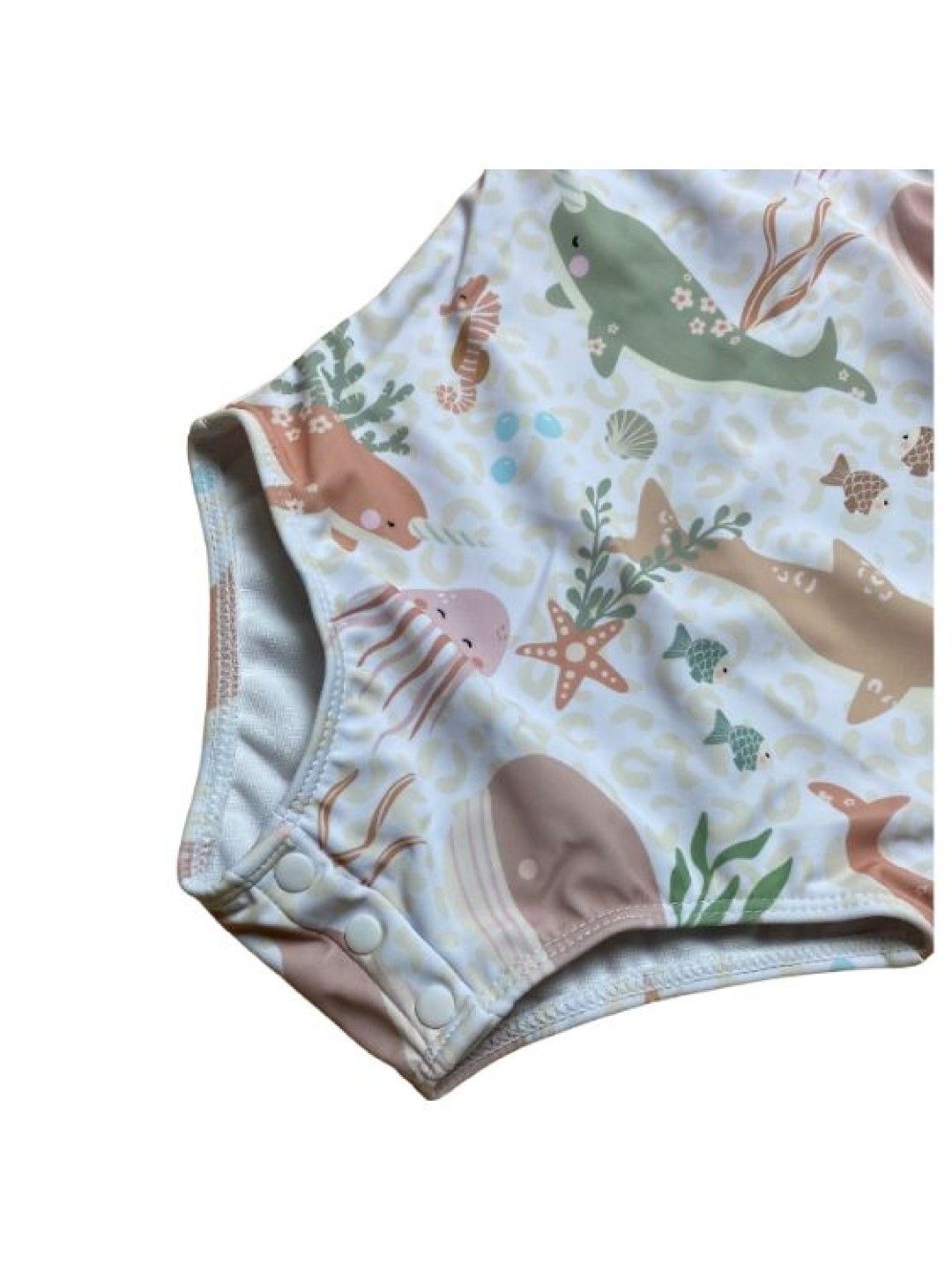 Little Paddler Swimsuit for Kids Little Maya One Piece Swimsuit for Infant and Toddlers (Pink Whale Print- Image 3)